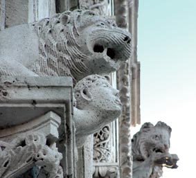 Massa Marittima, detail from the Romanesque Cathedral